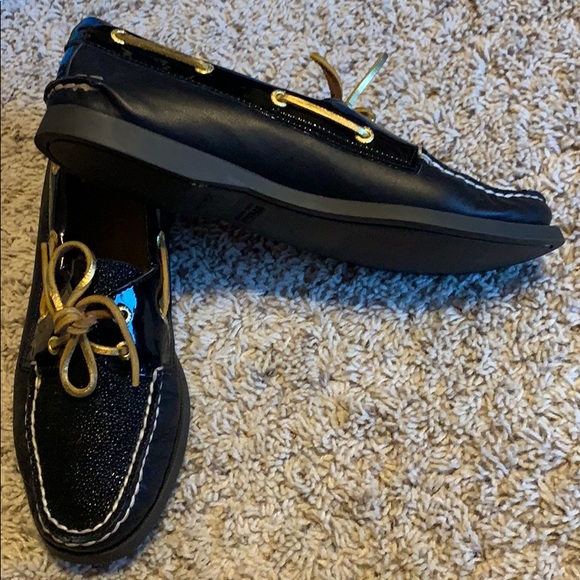 Women’s Sperry Topsider A/O 2 eye caviar black 8 - Picture 4 of 4